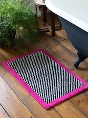 Rockett St George Multi Sandstripe 100% Cotton Bath Mat - Image 4 of 5
