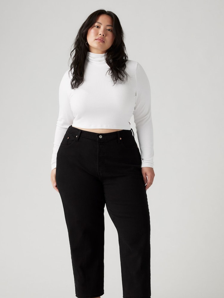 Levi's® Black Sprout Curve Ribcage Straight Jeans - Image 1 of 4