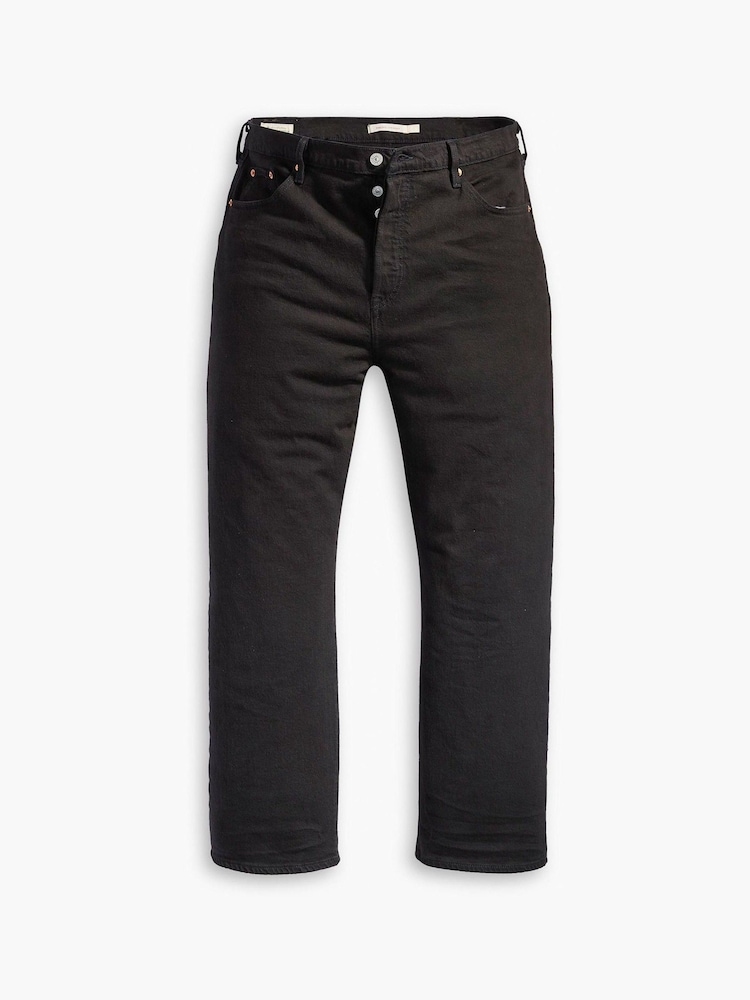 Levi's® Black Sprout Curve Ribcage Straight Jeans - Image 4 of 4