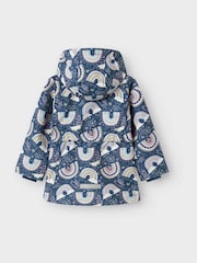 Name It Blue Rainbow Jacket with Detachable Hood - Image 2 of 3