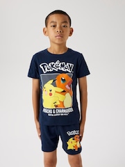 Name It Blue Pokemon Short Sleeve Pyjama Set - Image 1 of 5