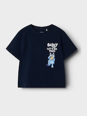 Name It Blue Bluey Short Frill Sleeve T-shirt - Image 1 of 2