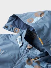 Name It Blue Tractor Print Jacket with Detachable Hood - Image 3 of 3