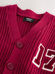 Red Varsity Character Cardigan (3mths-7yrs) - Image 9 of 11