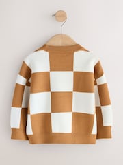 Tan Brown Knitted Crew Neck Jumper (3mths-7yrs) - Image 2 of 5