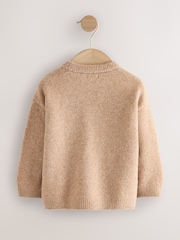 Orange/Neutral Fox Knitted Jumper (3mths-7yrs) - Image 2 of 4