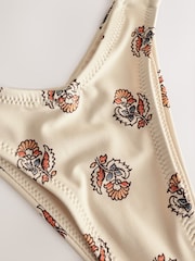 Xilogravura Cream - Calças de biquíni Tanga - Imagem 6 de 7