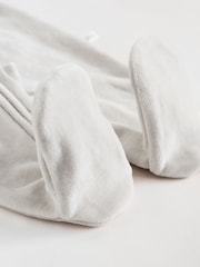Grey Velour Two Way Zip Baby Sleepsuits 2 Pack (0-2yrs) - Image 12 of 13