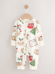 Multi Baby Christmas Character Sleepsuit (0mths-3yrs) - Image 4 of 11