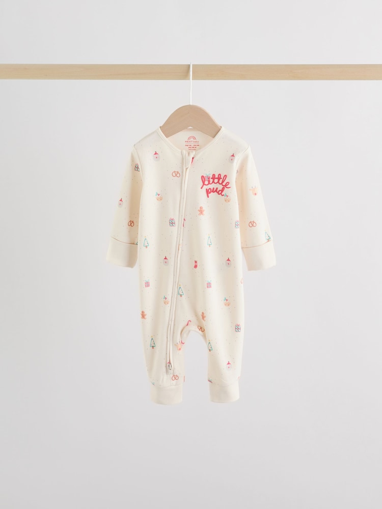 Rot - Baby Christmas Sleepsuits 3 Pack (0mths-3yrs) - Bild 2 von 18