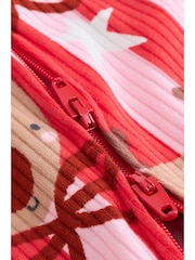 Pink Baby Christmas Reindeer Stripe Sleepsuit (0mths-3yrs) - Image 5 of 16