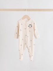 Ecru Baby Christmas Sleepsuits 3 Pack (0mths-2yrs) - Image 3 of 16