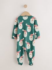 Green Santa Baby Christmas Family Sleepsuit (0mths-3yrs) - Image 7 of 12