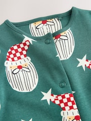 Green Santa Baby Christmas Family Sleepsuit (0mths-3yrs) - Image 9 of 12