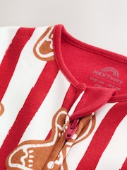 Red Gingerbread Matching Family Christmas Baby sleepsuit (0mths-3yrs) - Image 6 of 10