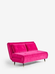 Rockett St George Luxe Needlecord Velvet Harrys Pink Mabel Large 2 Seater Sofabed - Image 7 of 9