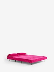 Rockett St George Luxe Needlecord Velvet Harrys Pink Mabel Large 2 Seater Sofabed - Image 8 of 9