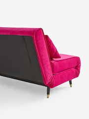 Rockett St George Luxe Needlecord Velvet Harrys Pink Mabel Large 2 Seater Sofabed - Image 9 of 9