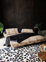 Rockett St George Leopard Print Love Velvet Mabel Large 2 Seater Sofabed - Image 2 of 5