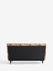 Rockett St George Leopard Print Love Velvet Mabel Large 2 Seater Sofabed - Image 9 of 9