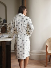 Monochrome Bows Supersoft Dressing Gown - Image 2 of 7
