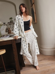 Monochrome Bows Supersoft Dressing Gown - Image 3 of 7