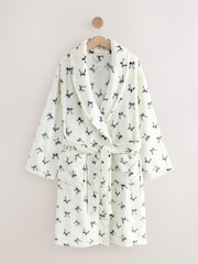 Monochrome Bows Supersoft Dressing Gown - Image 5 of 7