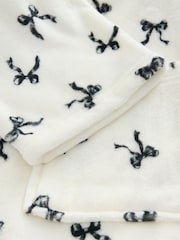 Monochrome Bows Supersoft Dressing Gown - Image 7 of 7