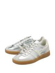 Gola Silver Off White Gum Womens Viper Trainers - Image 2 of 4