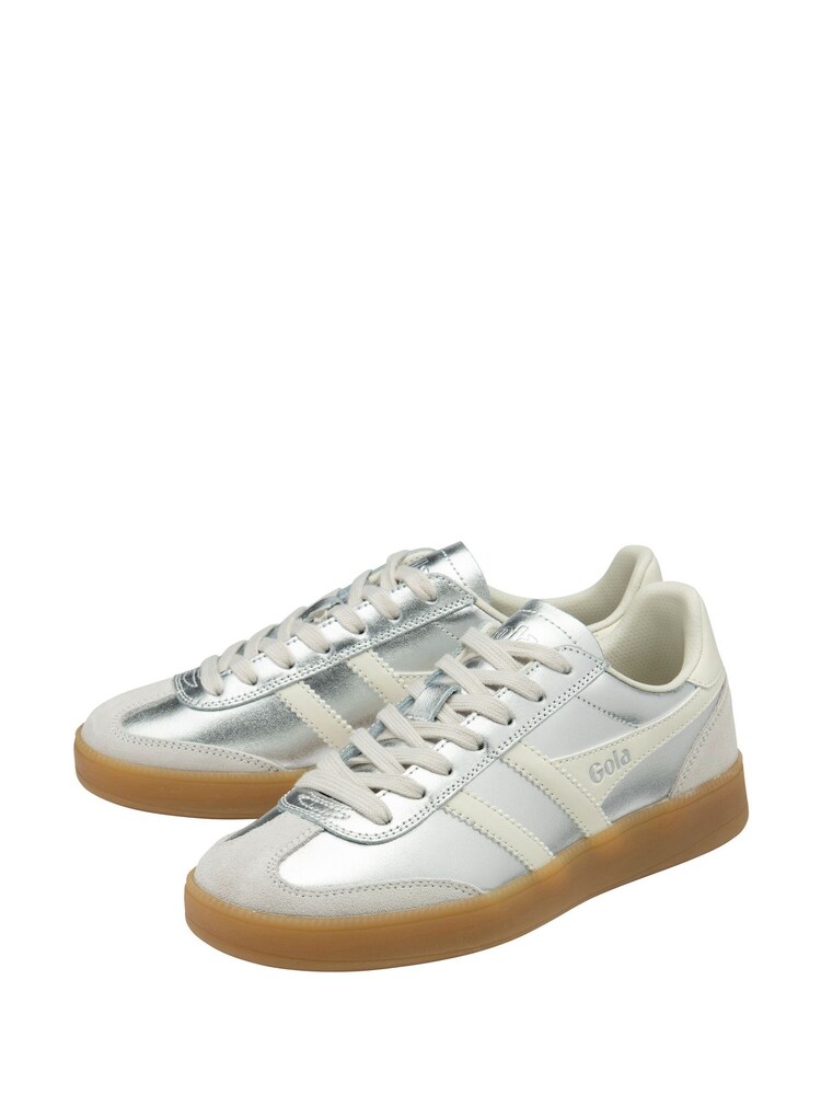 Gola Silver Off White Gum Womens Viper Trainers - Image 2 of 4