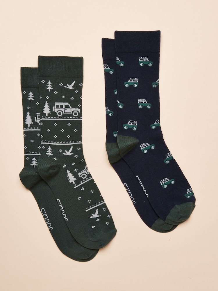 Creme - Joules – Kingsbury – Socken, 2er-Pack - Bild 1 von 3 Creme - Joules – Kingsbury – Socken, 2er-Pack - Bild 1 von 3