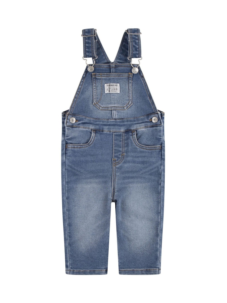 Levi's® Blue Baby Logo Denim Dungarees - Image 1 of 5