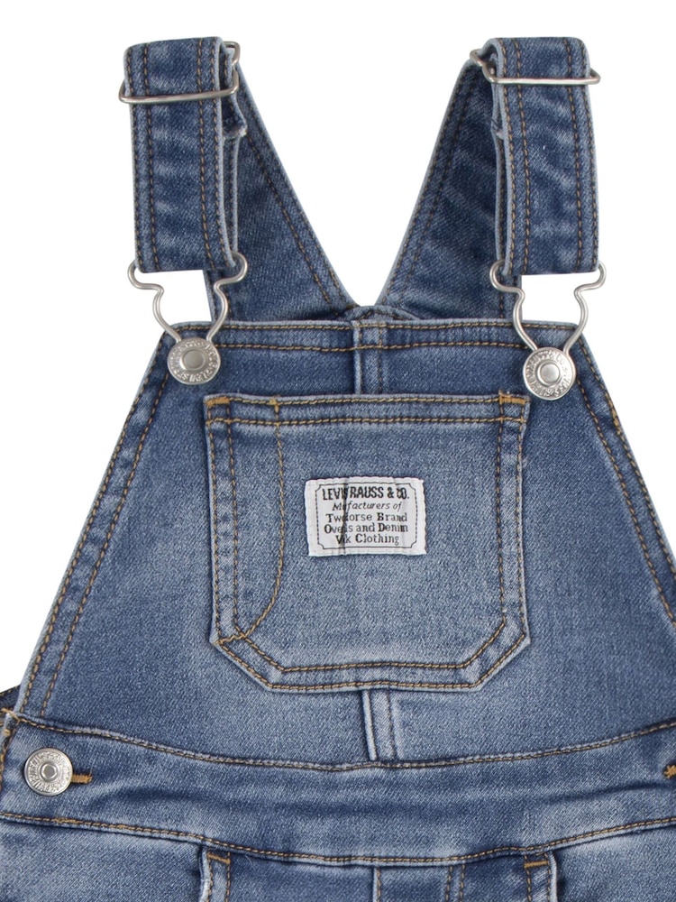 Levi's® Blue Baby Logo Denim Dungarees - Image 4 of 5
