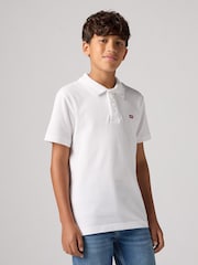 Levi's® White Batwing Logo 100% Cotton Polo Shirt - Image 1 of 7
