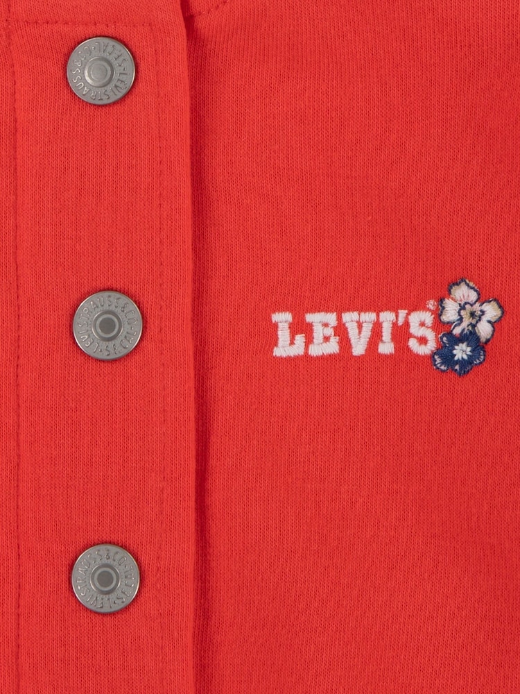 Levi's® Red Bomber Jacket T-Shirt and Wide Leg Jeans Set - Image 9 of 9