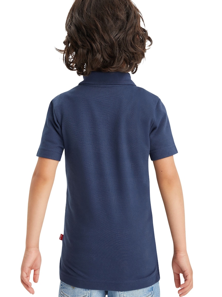 Levi's® Blue Batwing Logo 100% Cotton Polo Shirt - Image 2 of 6