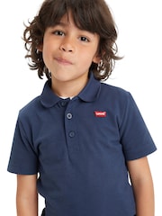 Levi's® Blue Batwing Logo 100% Cotton Polo Shirt - Image 3 of 6