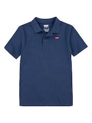 Levi's® Blue Batwing Logo 100% Cotton Polo Shirt - Image 5 of 6