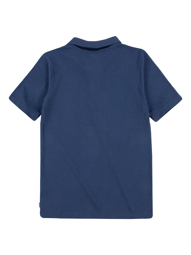 Levi's® Blue Batwing Logo 100% Cotton Polo Shirt - Image 6 of 6