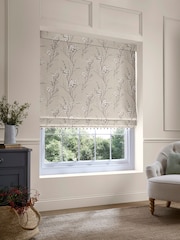 Laura Ashley Natural Pussy Willow Made to Measure Roman Blind - Image 1 of 7
