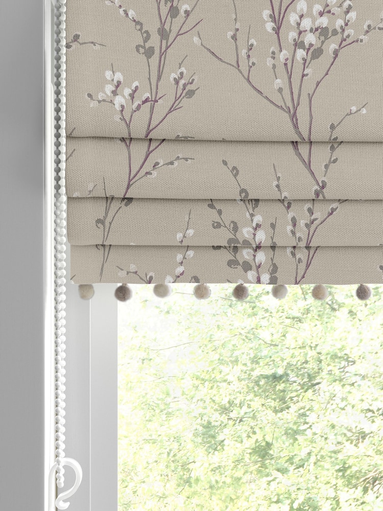 Laura Ashley Natural Pussy Willow Made to Measure Roman Blind - Image 2 of 7