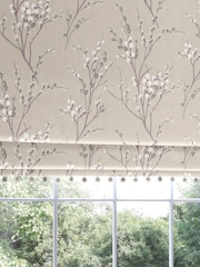Laura Ashley Natural Pussy Willow Made to Measure Roman Blind - Image 3 of 7