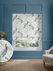 Laura Ashley Blue Belvedere Made to Measure Roman Blind - Image 1 of 7