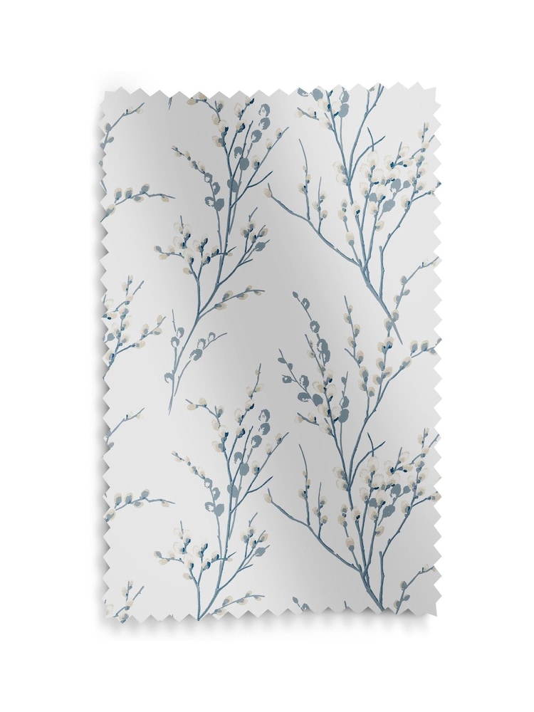 Laura Ashley Blue Pussy Willow Made to Measure Door Curtains - Image 10 of 10 Laura Ashley Blue Pussy Willow Made to Measure Door Curtains - Image 10 of 10