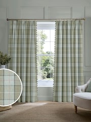 Laura Ashley Green Alfriston Made to Measure Door Curtain Curtains - Image 1 of 10