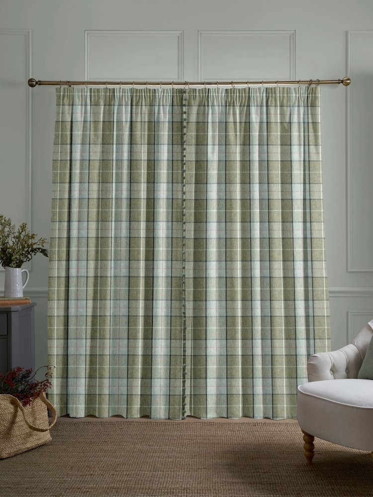 Laura Ashley Green Alfriston Made to Measure Door Curtain Curtains - Image 2 of 10 Laura Ashley Green Alfriston Made to Measure Door Curtain Curtains - Image 2 of 10