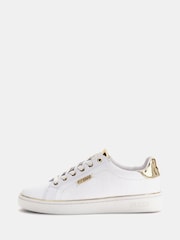 Guess Beckie Debossed Logo White Trainers - Image 1 of 4