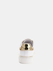 Guess Beckie Debossed Logo White Trainers - Image 4 of 4