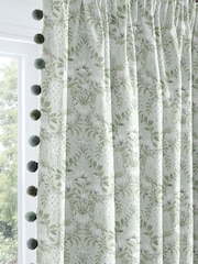 Laura Ashley Green Parterre Made to Measure Door Curtains - Image 2 of 10