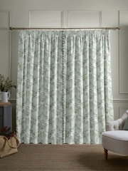 Laura Ashley Green Parterre Made to Measure Door Curtains - Image 3 of 10